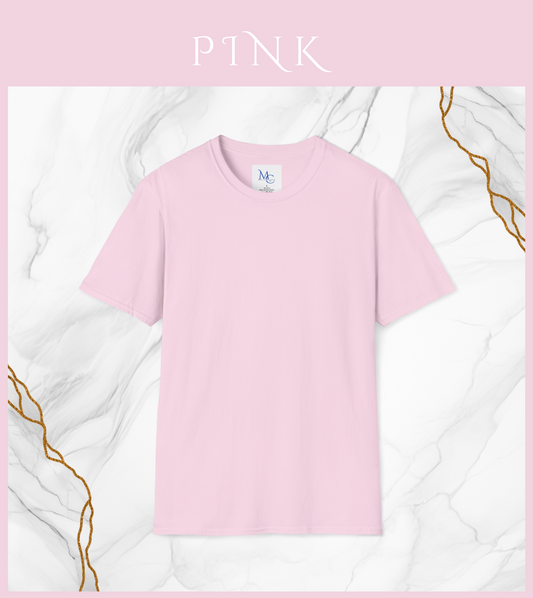 Plain Pink half sleeve t shirt