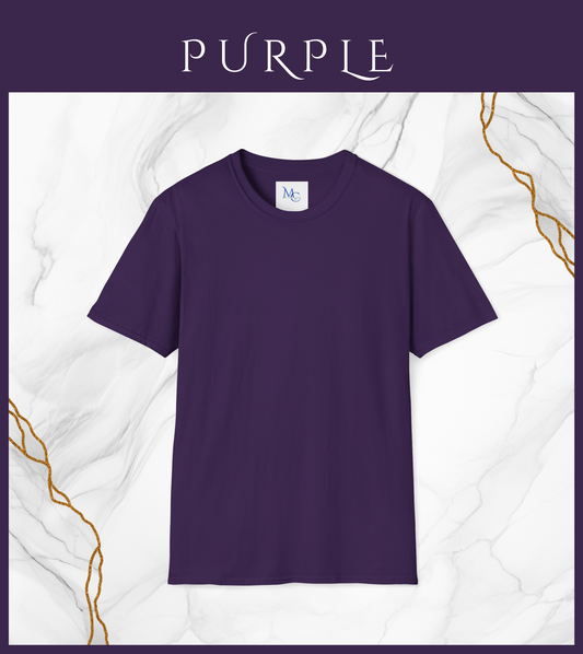 Plain Purple half sleeve t shirt