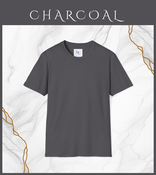 Plain Charcoal half sleeve t shirt